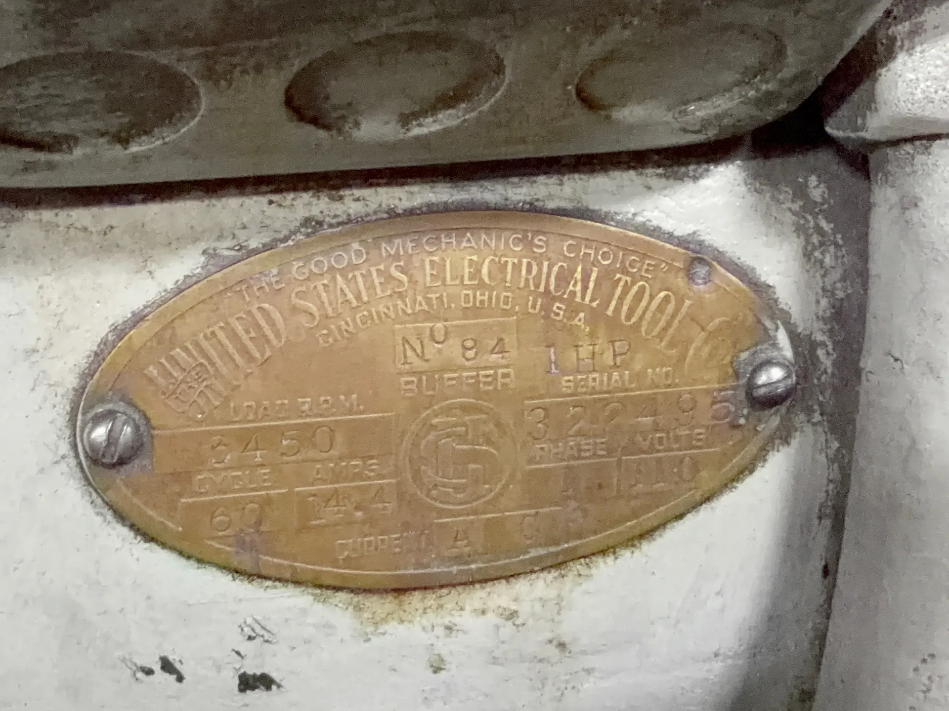 United States Electrical Tool Buffer - No. 84