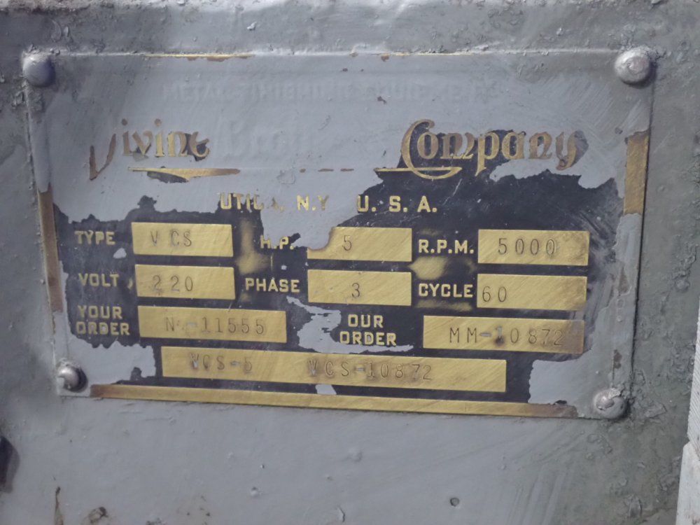 Divine Brothers Company 5 Hp Double-ended Buffer - Vcs-5