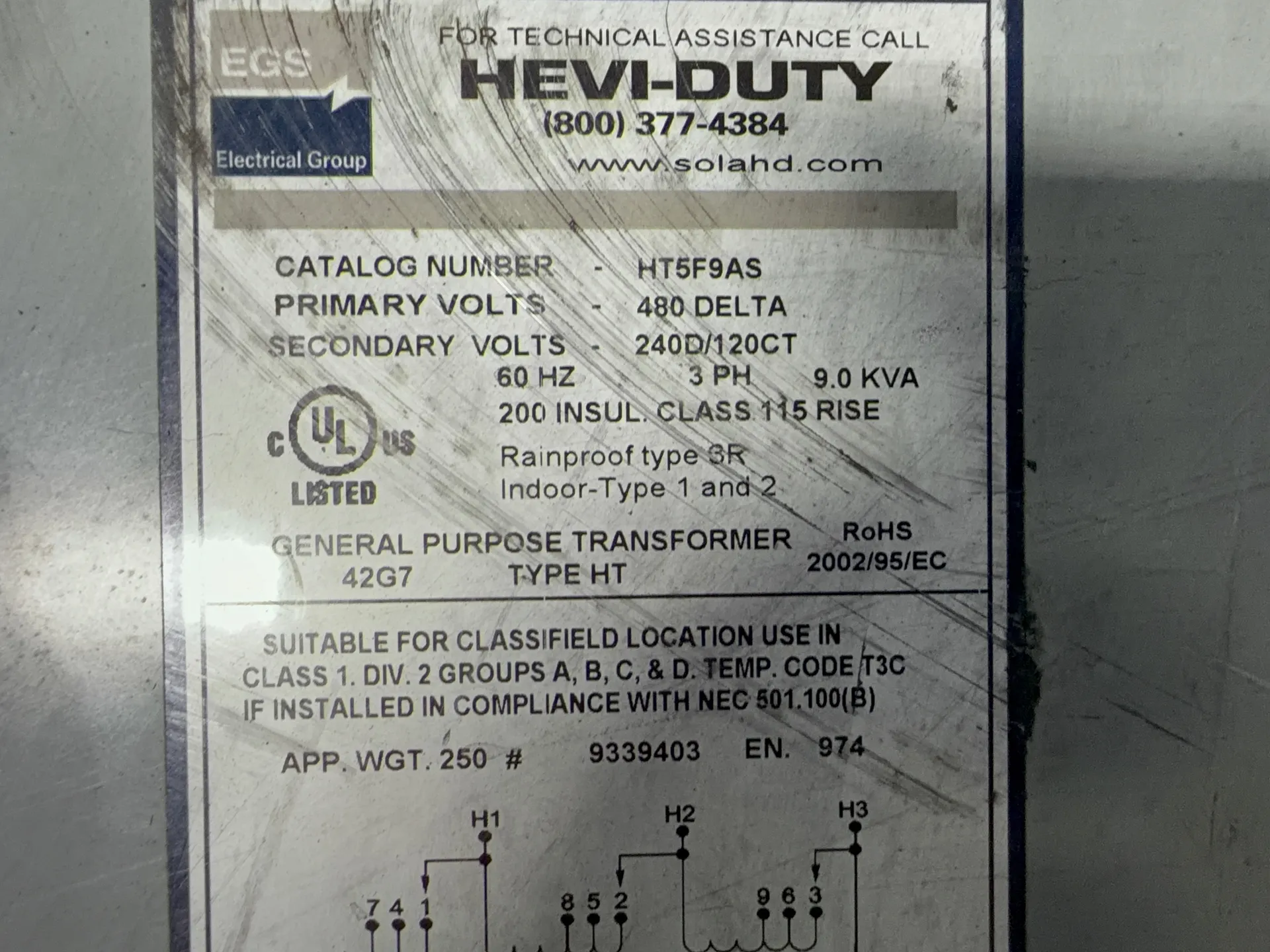 Sola 9 Kva Transformer - Ht5f9as