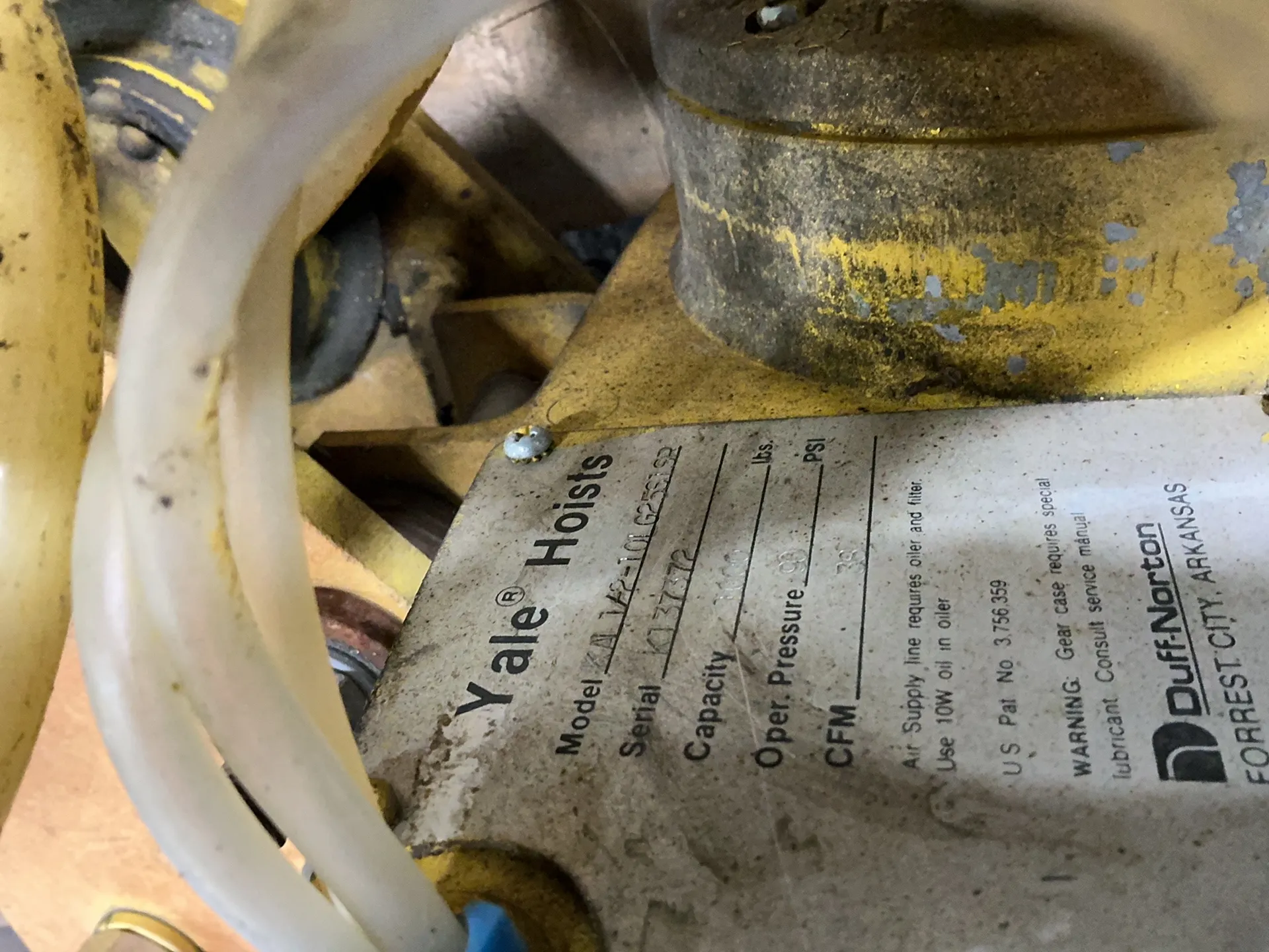 Yale 1/2 Ton Hoist - Kal-1/2-10lg25s1sr