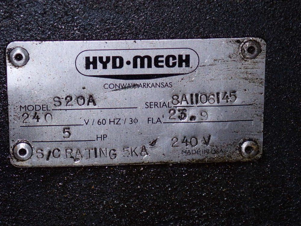 Hyd-mech 26" X 13" Horizontal Band Saw - S20a