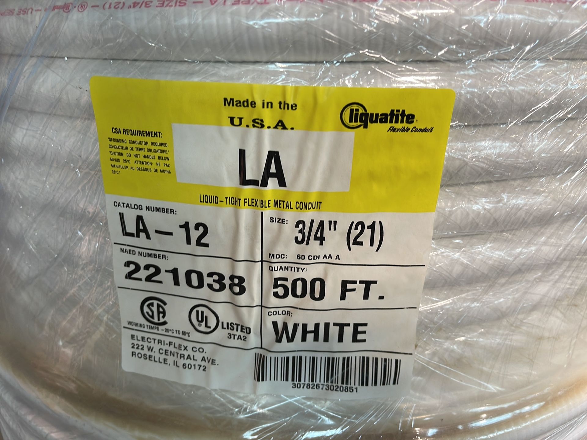 Electri-flex Co. 3/4” Liquid-tight Flexible Metal Conduits - Ll18858