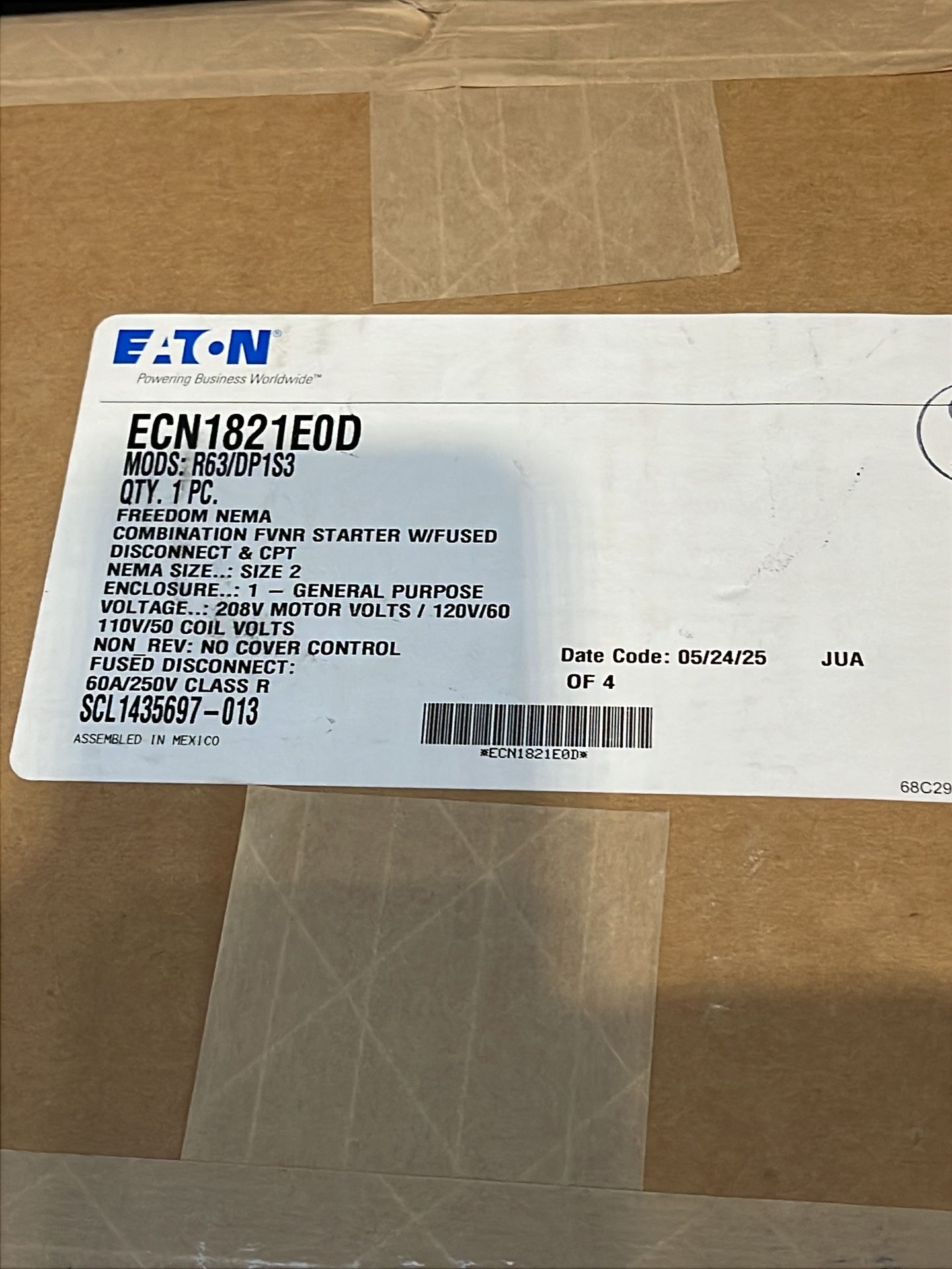 Eaton Freedom Neva Combination Fvnr Starter - Ecn1821e0d