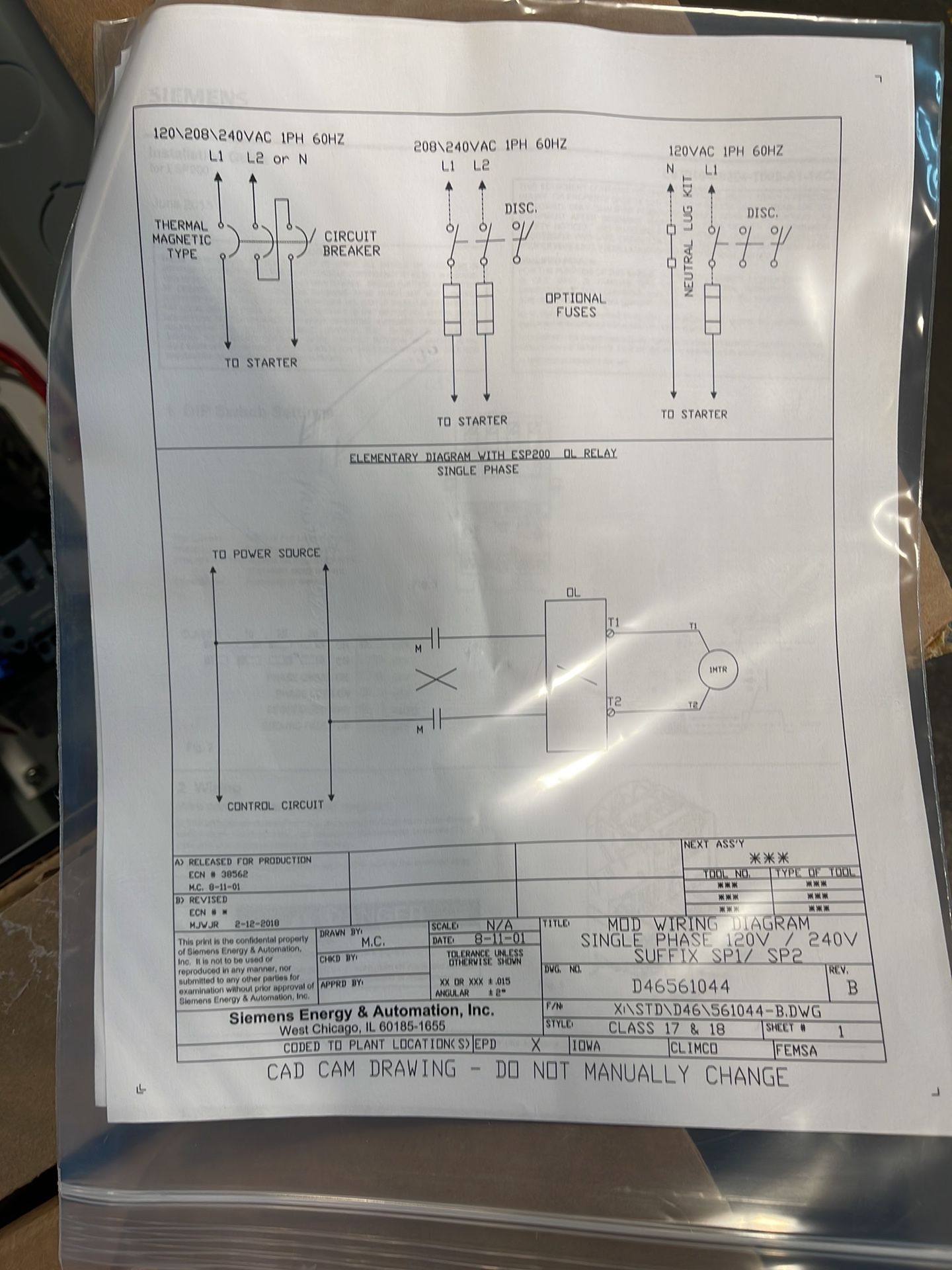 Siemens 3 Hp Fusible Combination Fvnr Heavy Duty Motor Starter - 17cud92bf10