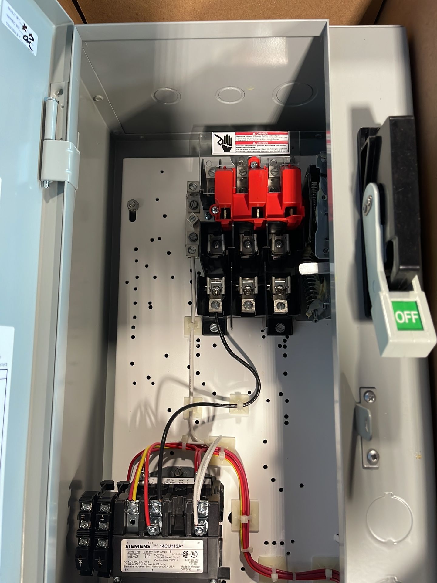 Siemens 3 Hp Fusible Combination Fvnr Heavy Duty Motor Starter - 17cud92bf10