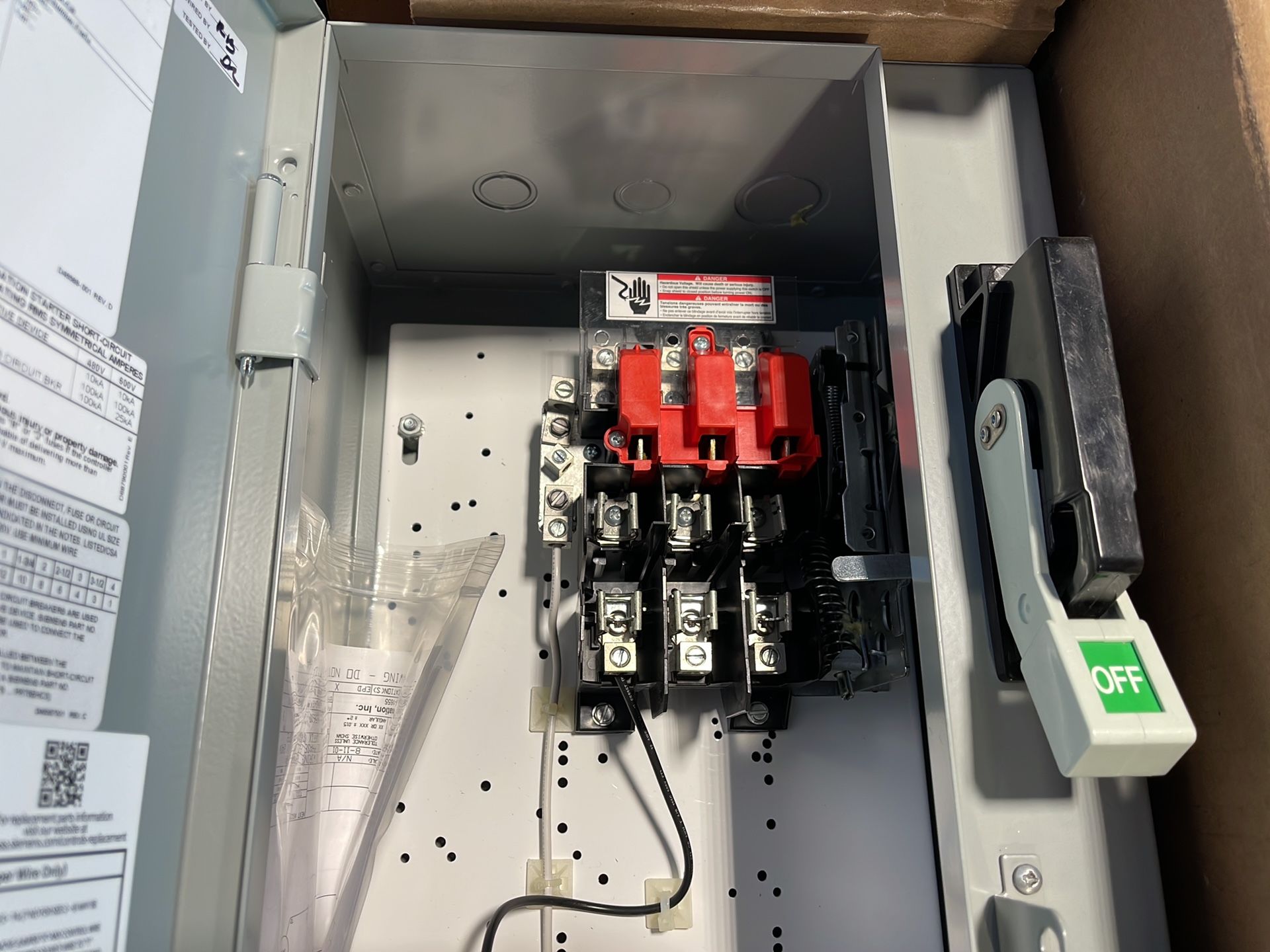 Siemens 3 Hp Fusible Combination Fvnr Heavy Duty Motor Starter - 17cud92bf10