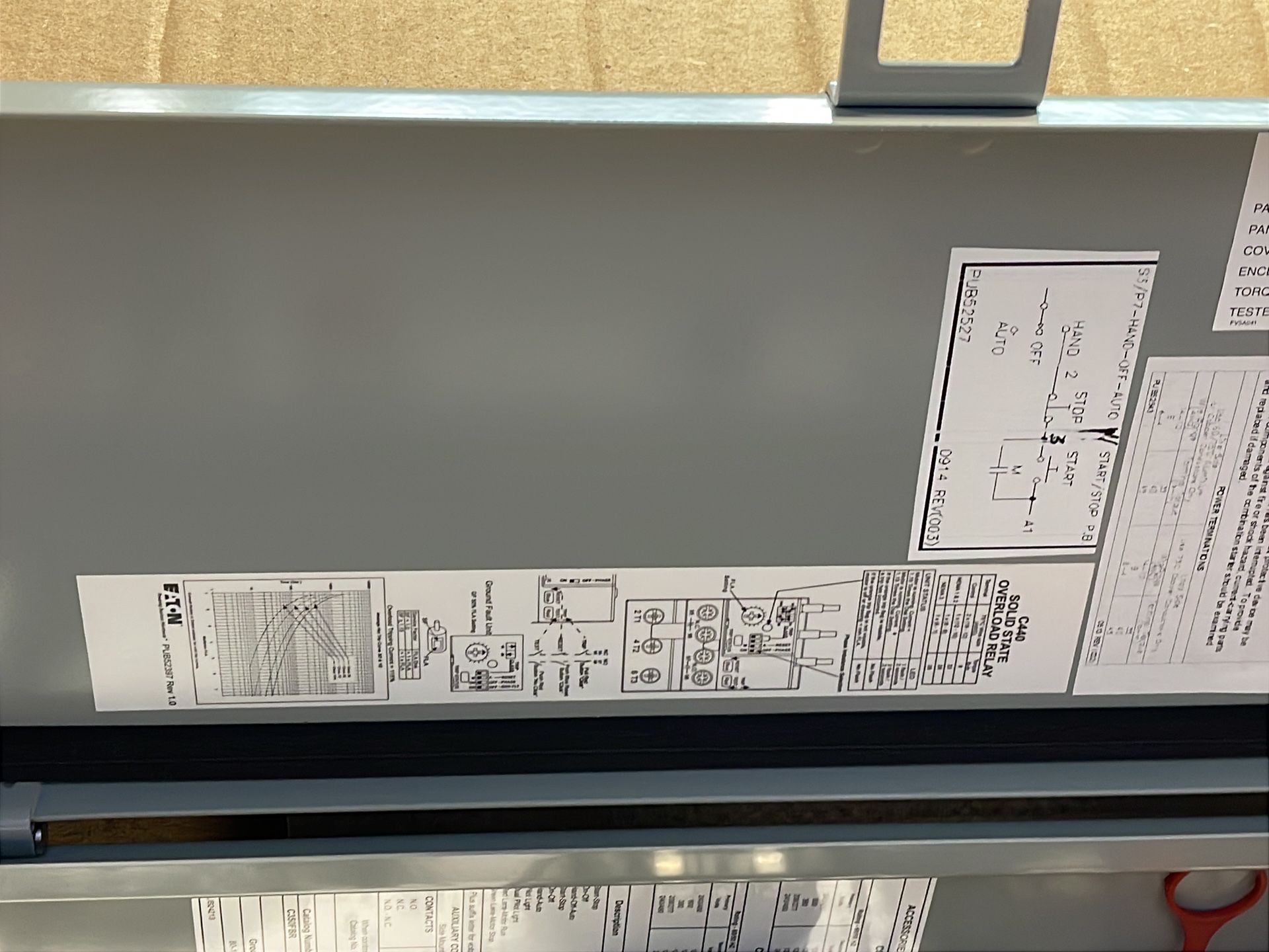 Eaton Freedom Nema Combination Fvnr Starter With Fused Disconnect & Cpt - Ecn1801ccc