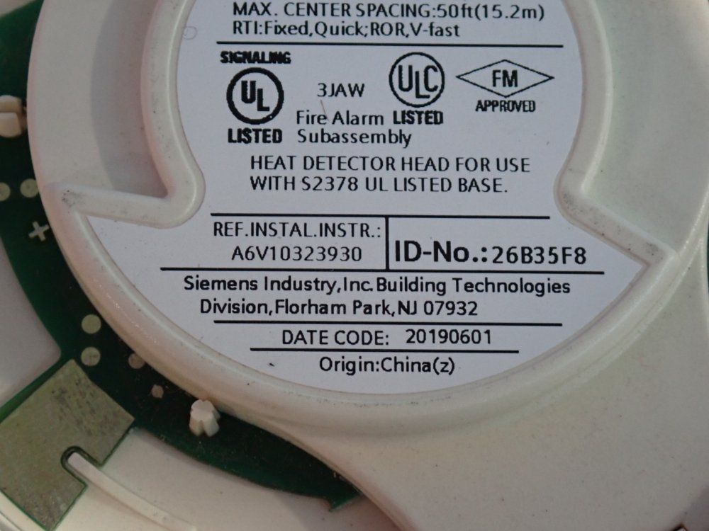 Siemens Fire Alarm - Fd421 S54320-f5-a106