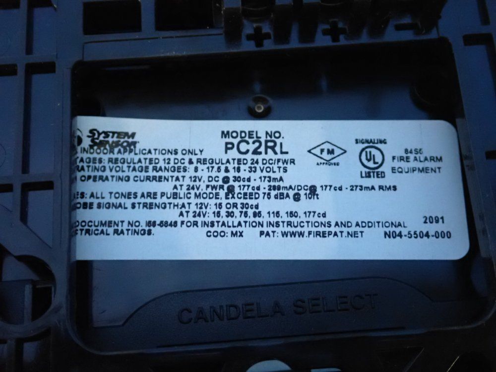 System Sensor Ceiling Horn Strobe - Pc2rl