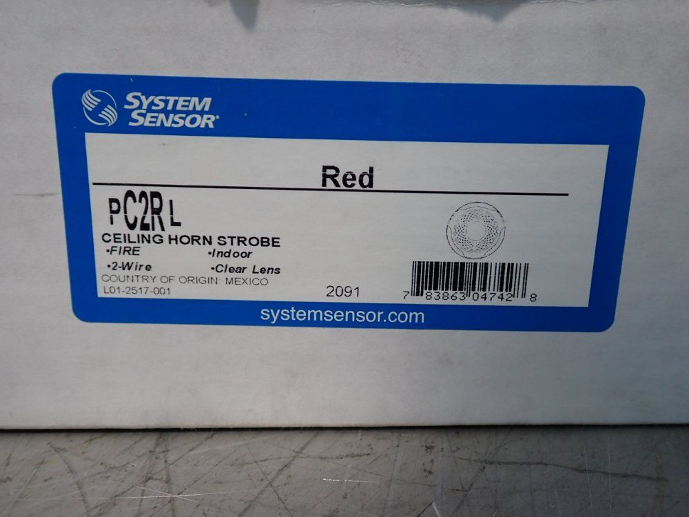 System Sensor Ceiling Horn Strobe - Pc2rl