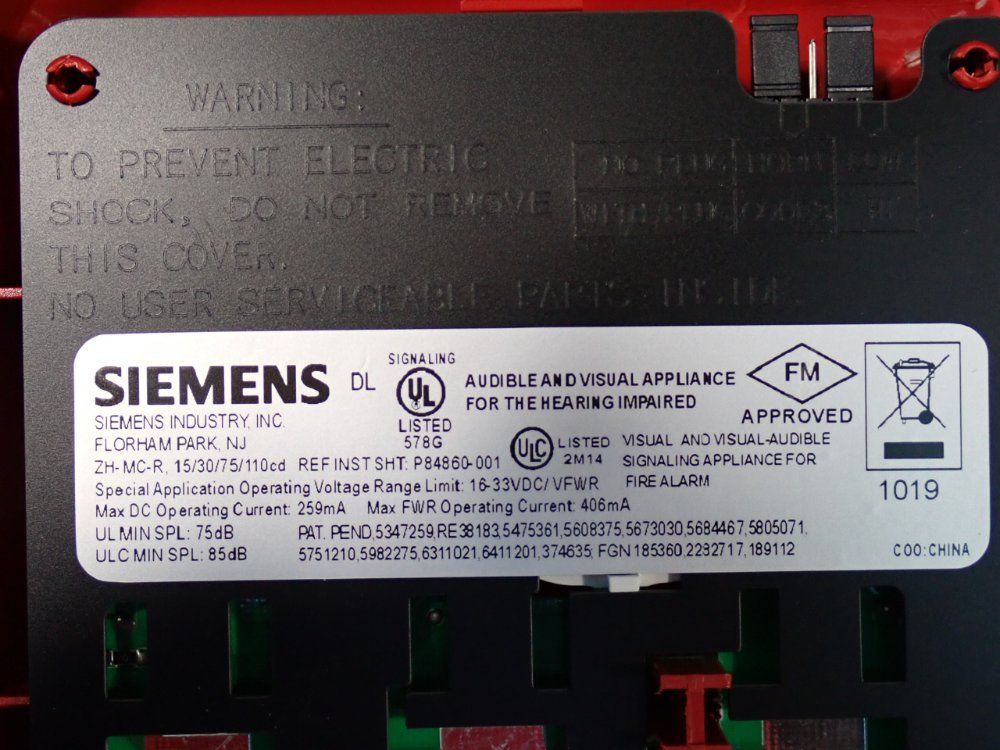 Seimens Fire Alarm - 500-636161