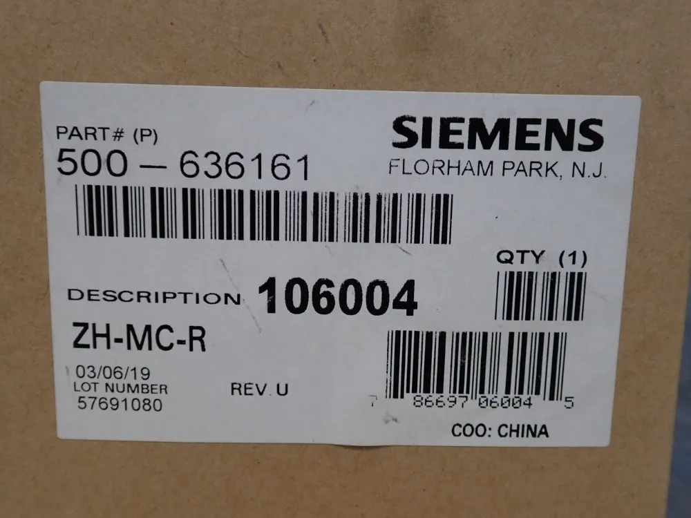 Siemens Fire Alarm - 500-636161