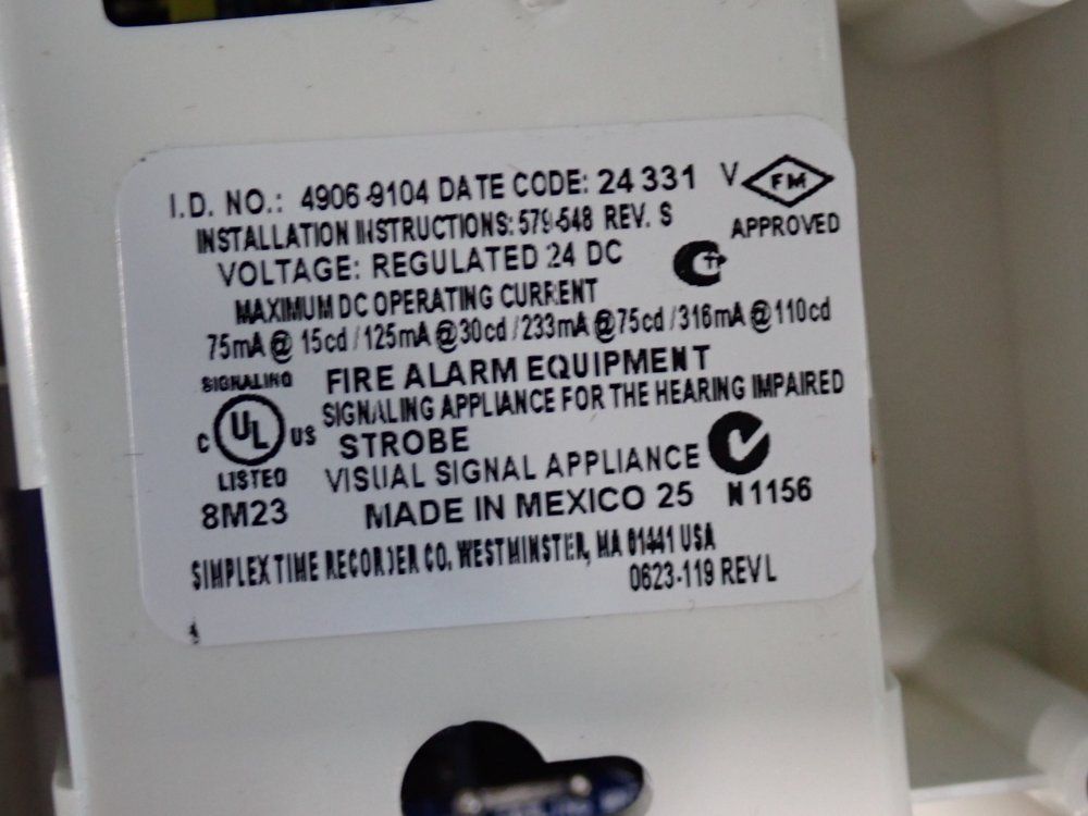 Simplex Fire Alarms - 4906-9104
