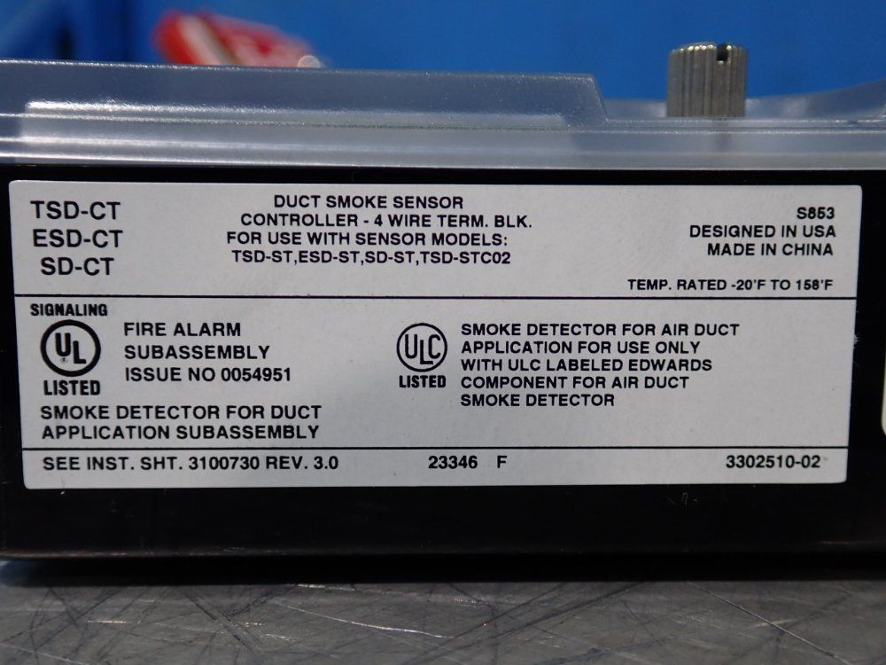 Superduct Duct Smoke Sensor Controller 4-wire Terminal - Sd-ct