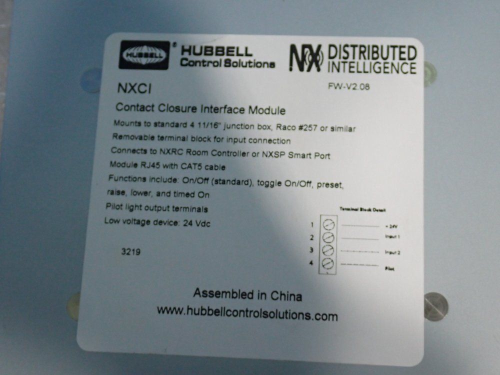 Hubbell Contact Closure Interface Module - Nxci