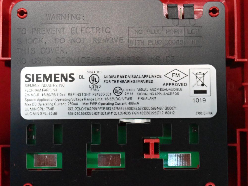 Siemens Fire Alarm - 500-636161
