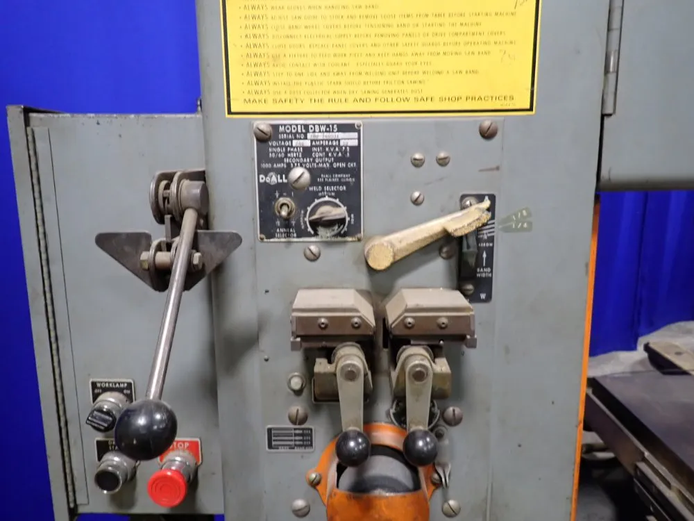 Doall 14" X 20" Vertical Band Saw - 2012-1a