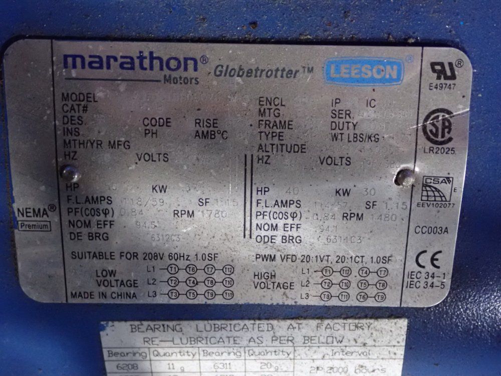 Quincy 50 Hp Rotary Screw Air Compressor - Qsi 235