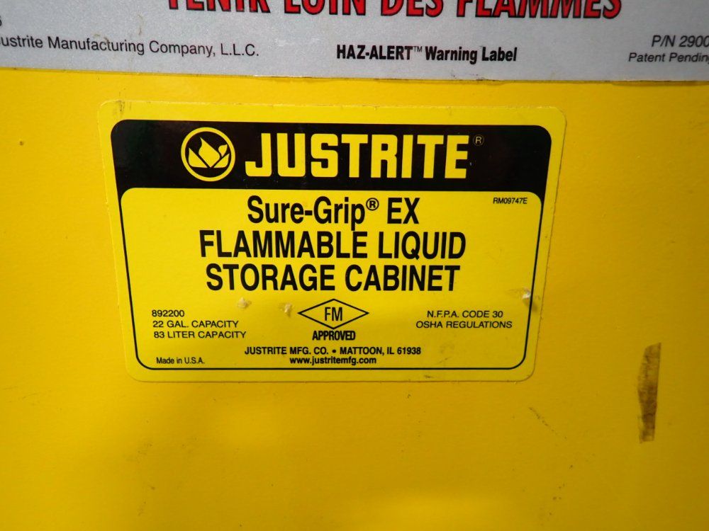 Justrite 22 Gal Flammable Liquid Storage Cabinet - 892200