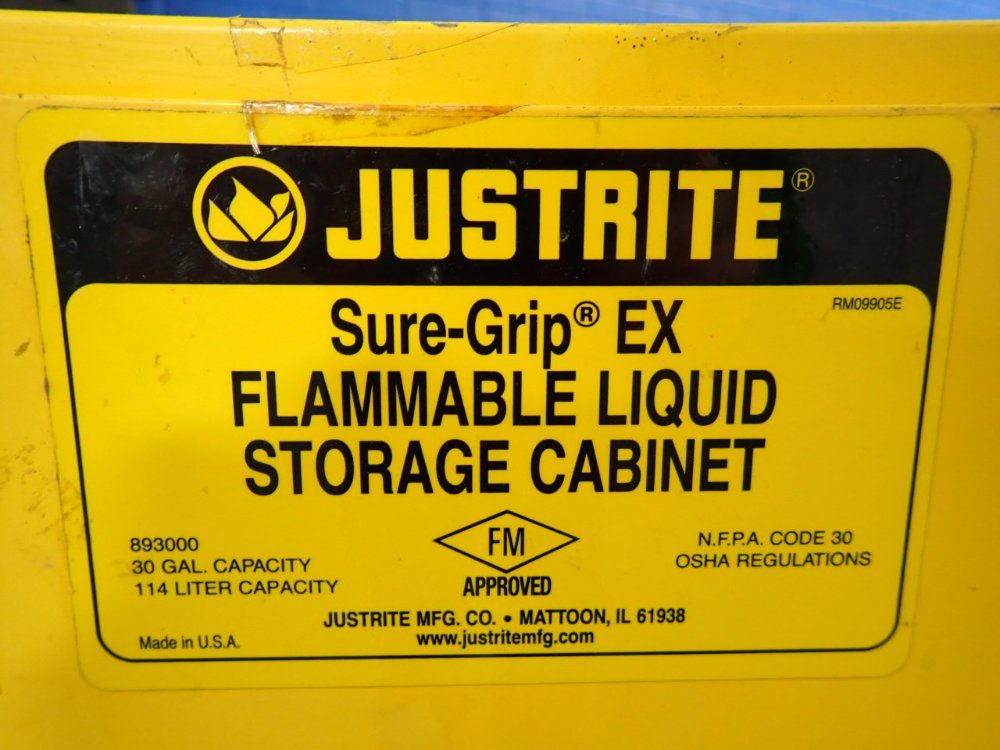 Justrite 30 Gal Flammable Liquid Storage Cabinet - 893000