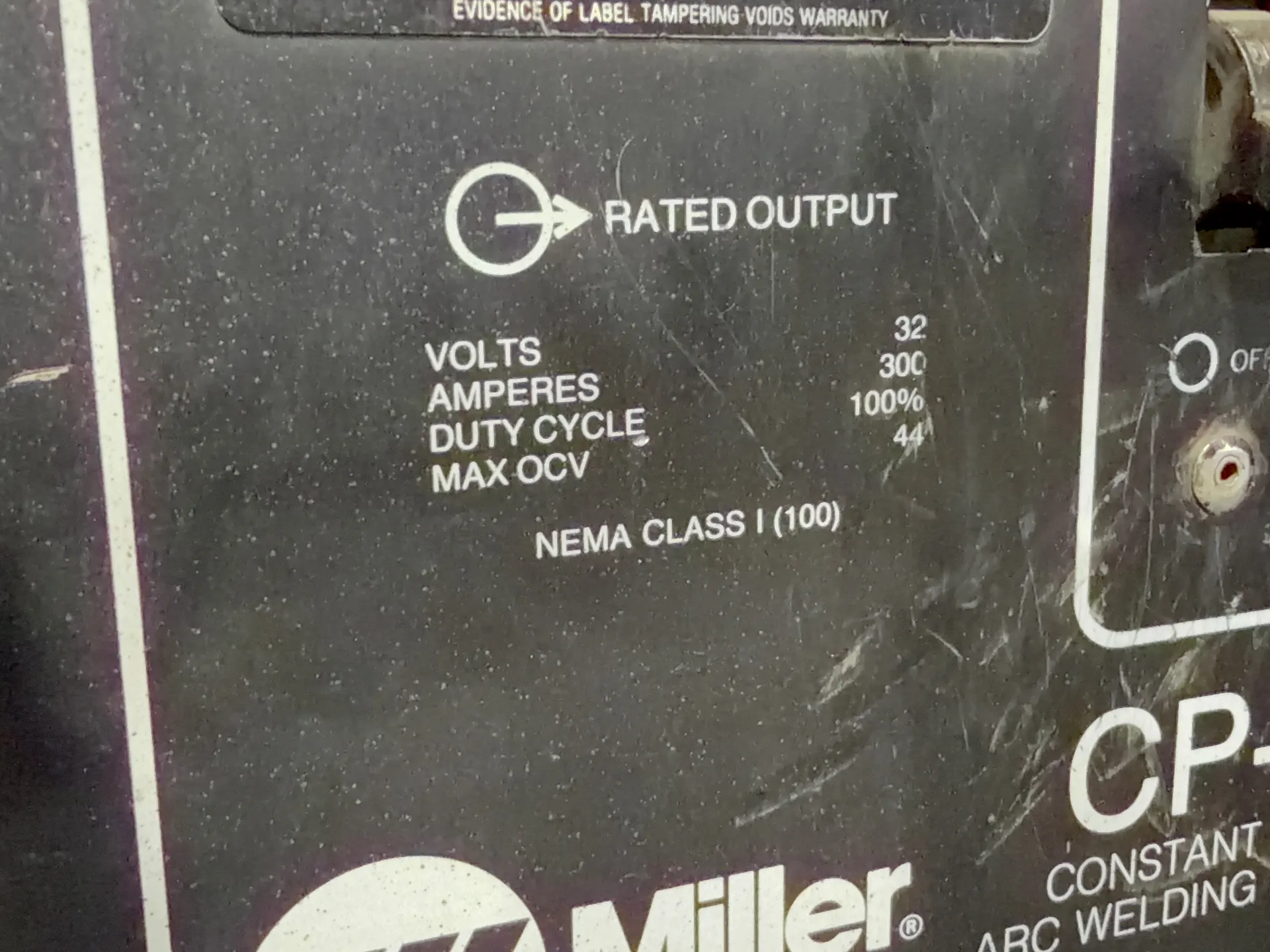 Miller 300 Amp Welder - Cp-300