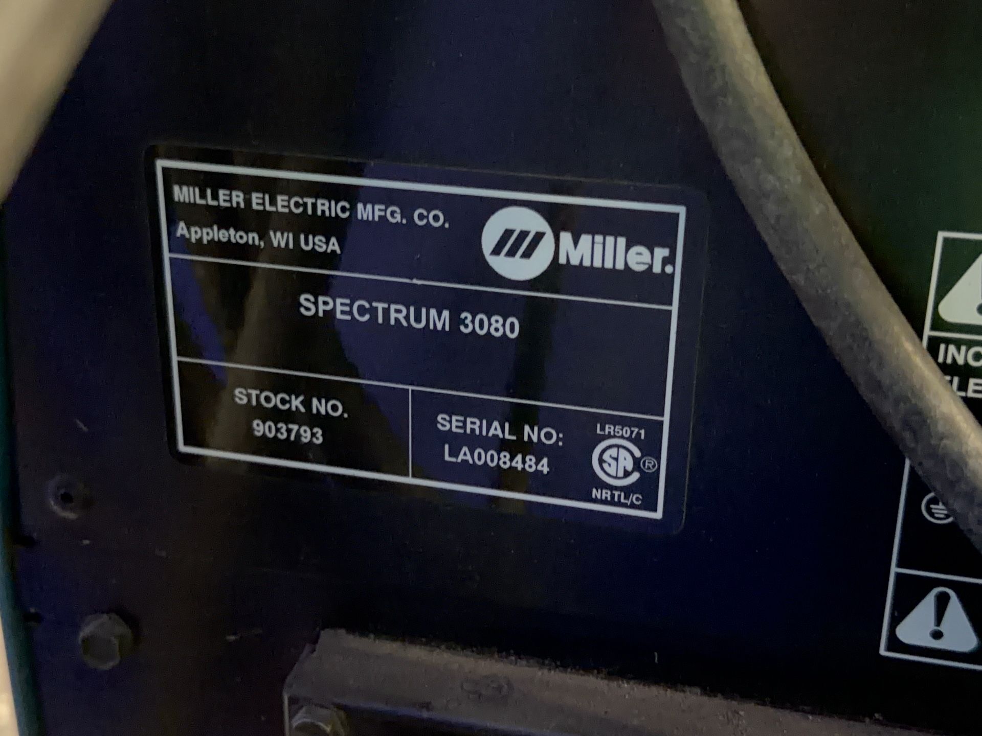 Miller 80 Amp Welder - Spectrum 3080