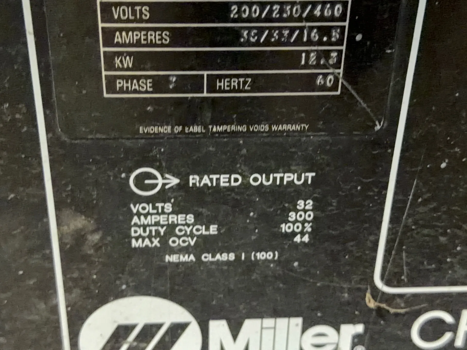 Miller 300 Amp Welder - Cp-300