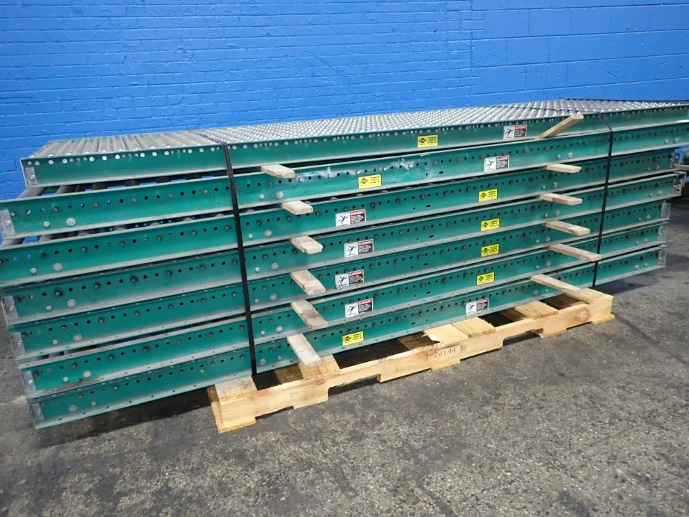 Automated Conveyor Systems 31" X 120" Roller Conveyor W/ball Transfer Conveyor