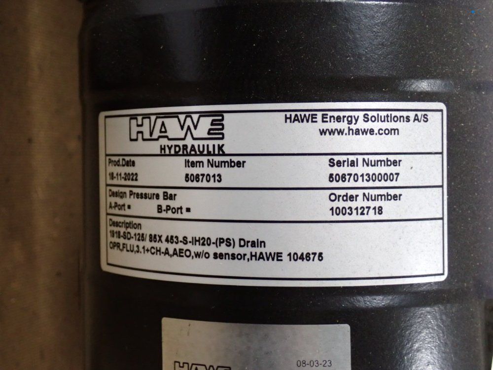 Hawe Hydraulik Wind Turbine Blade Switch Cylinder
