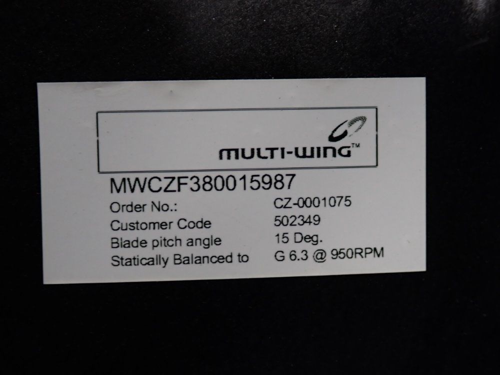 Multi-wing Axial Cooling Fan Impeller - Mwczf380015987
