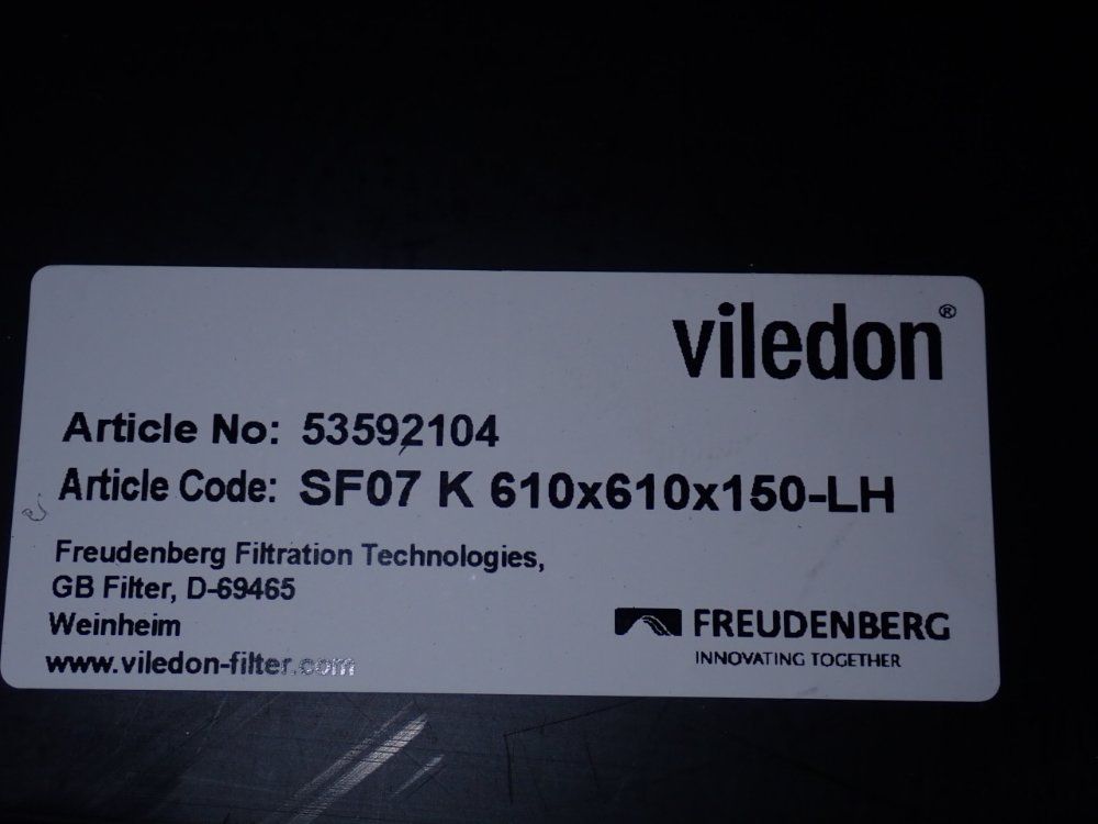 Freudenberg 24" X 24" X 6" Air Filters - 53592104