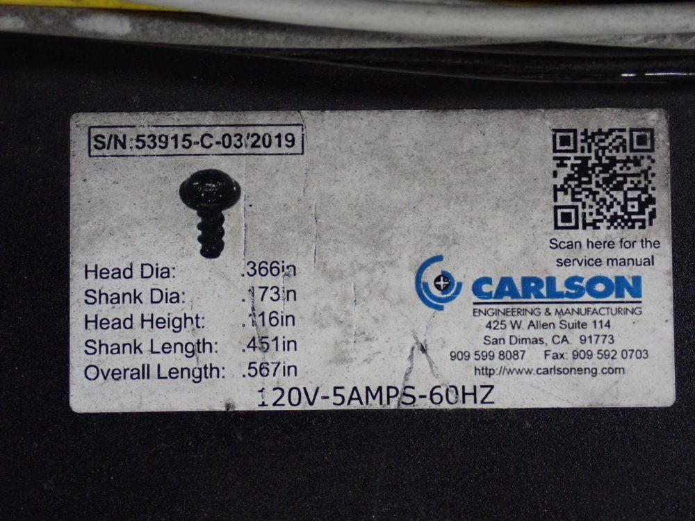 Carlson Vibratory Bowl Feeder
