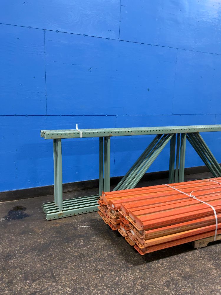 144” X 36” Pallet Racking - Tear Drop