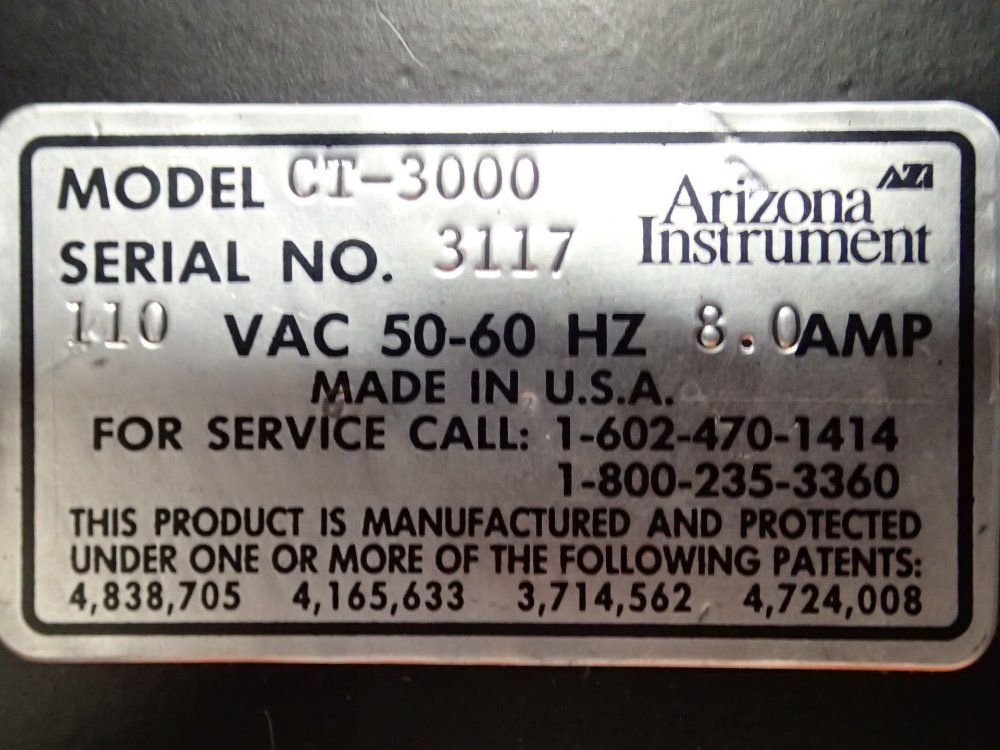 Arizona Instrument Moisture Analyzer - Computrac 3000