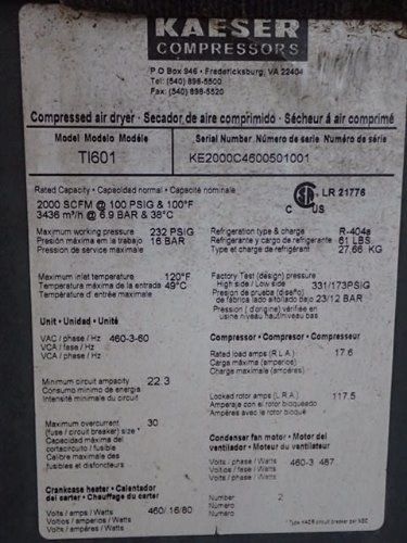 Kaeser Compressed Air Dryer