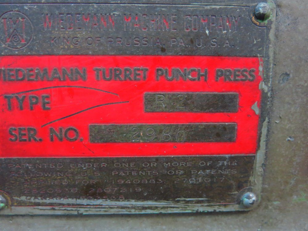 Weidemann Turret Punch Press