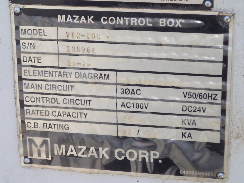 Mazak Cnc Vmc