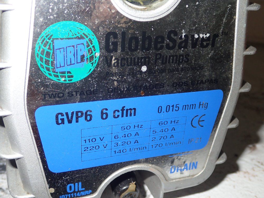 Globe Saver Vacuum Pump