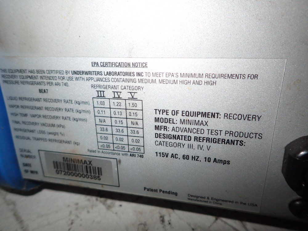 Atp Reclaimation & Recovery System