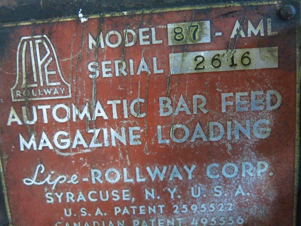 Lipe Rollway Bar Feed