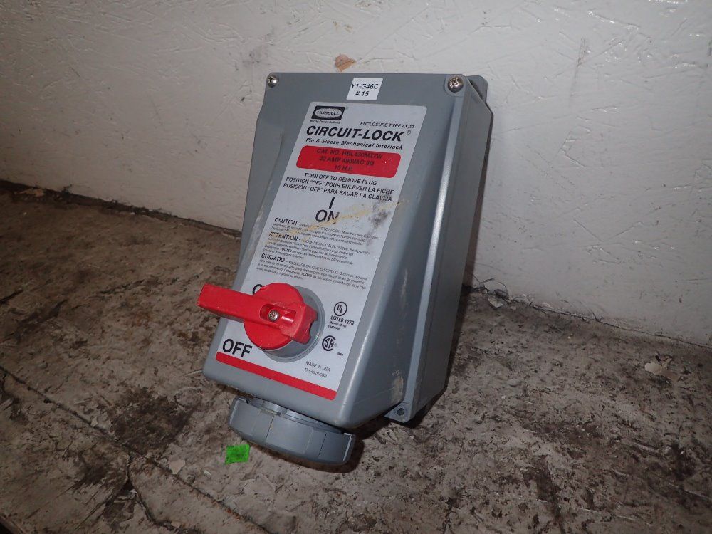 Hubbell Pin & Sleeve Mechanical Interlock Receptacle