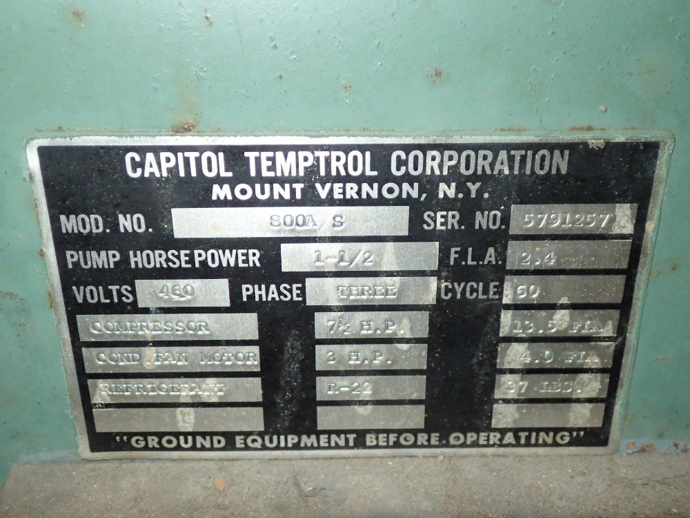 Capitol Temptrol Portable Chiller
