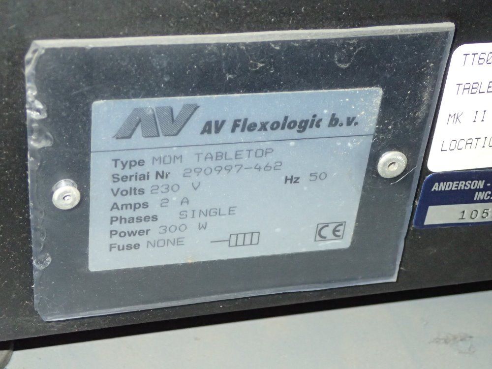 Av Flexologic Video Plate Mounter