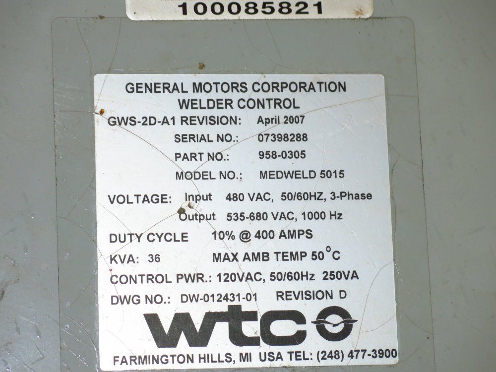 Wtc Weld Controller