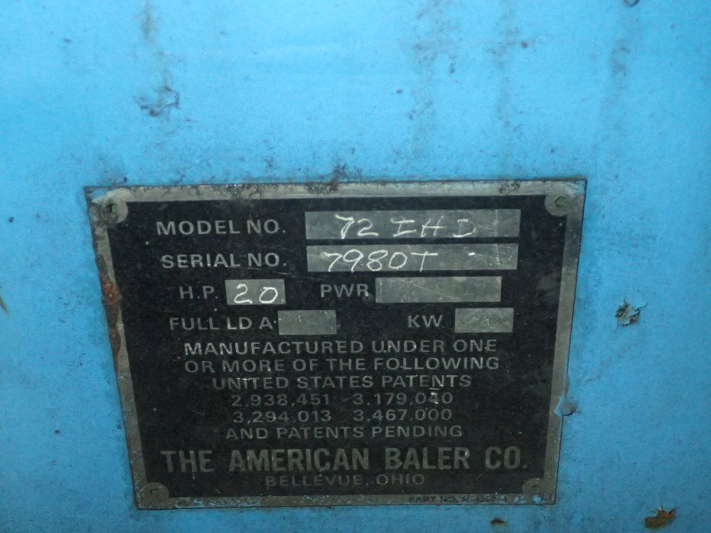 The American Baler Co. Baler