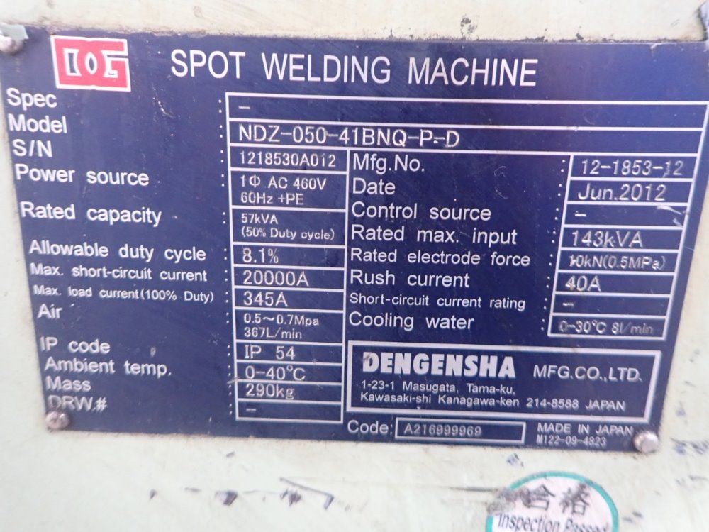 Dengensha Spot Welder