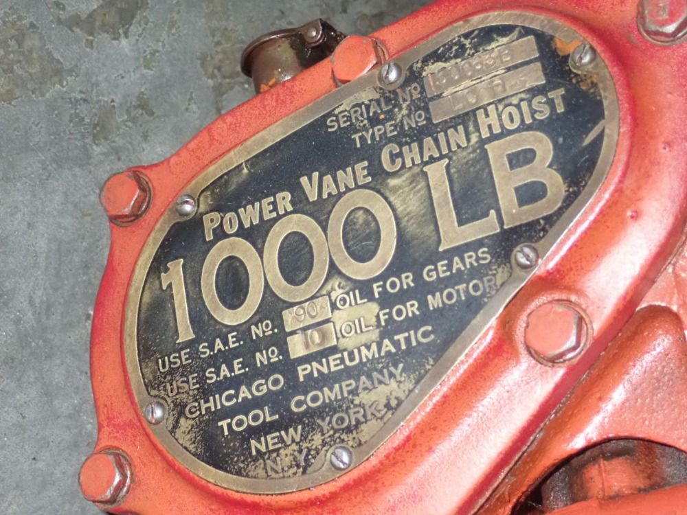 Chicago Pneumatic Pneumatic Hoist