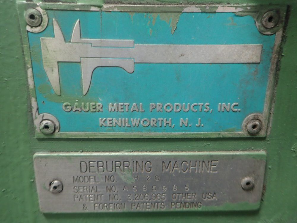 Gauer Metalworking Deburring Machine
