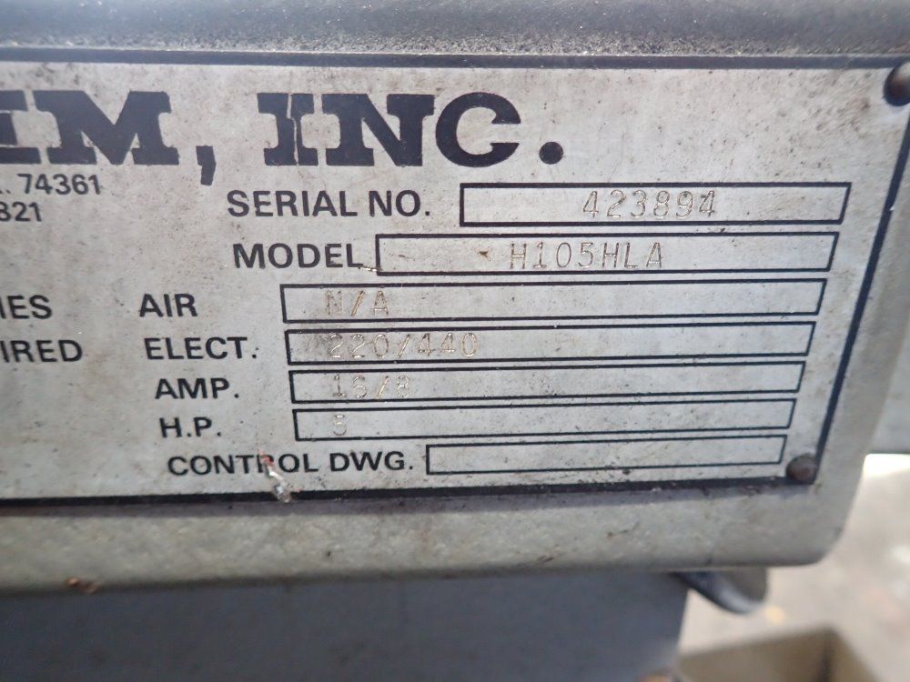 H E & M Saw Horizontal Bandsaw