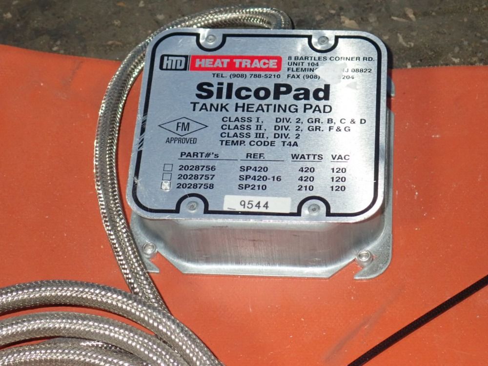 Heat Trace Tank Heating Pad